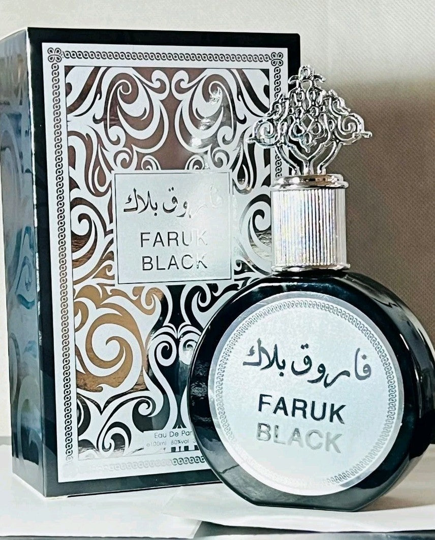 Faruk Black Perfume for Men 3.4 oz – Long Lasting Men's Cologne