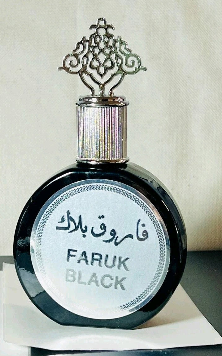 Faruk Black Perfume for Men 3.4 oz – Long Lasting Men's Cologne