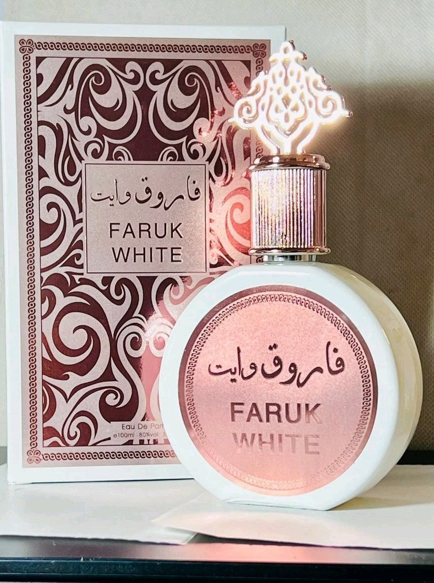 Faruk White Perfume for Men 3.4 oz – Long Lasting Men's Cologne
